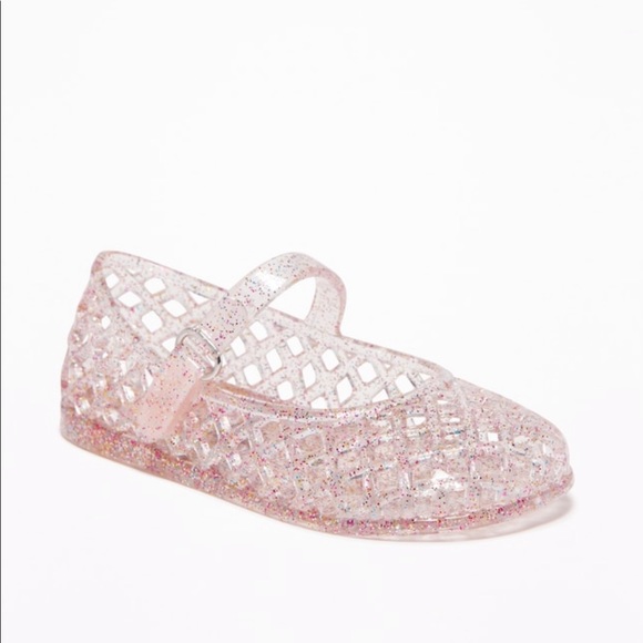 Old Navy Other - Old Navy Toddler Girl Basket Weave Jelly Flats 6